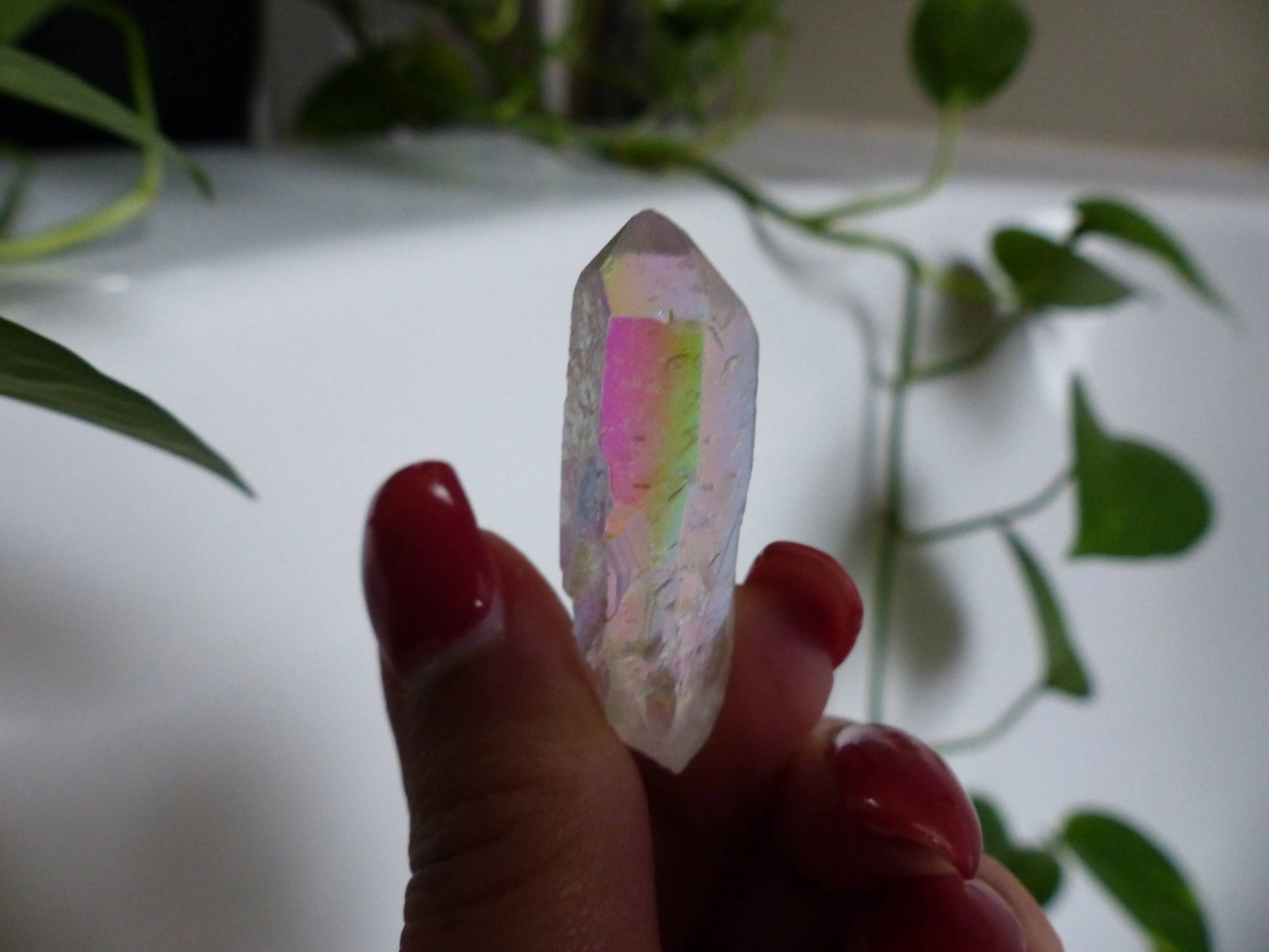 Opal Aura Quartz Point, Angel Aura Quartz Point (#8)