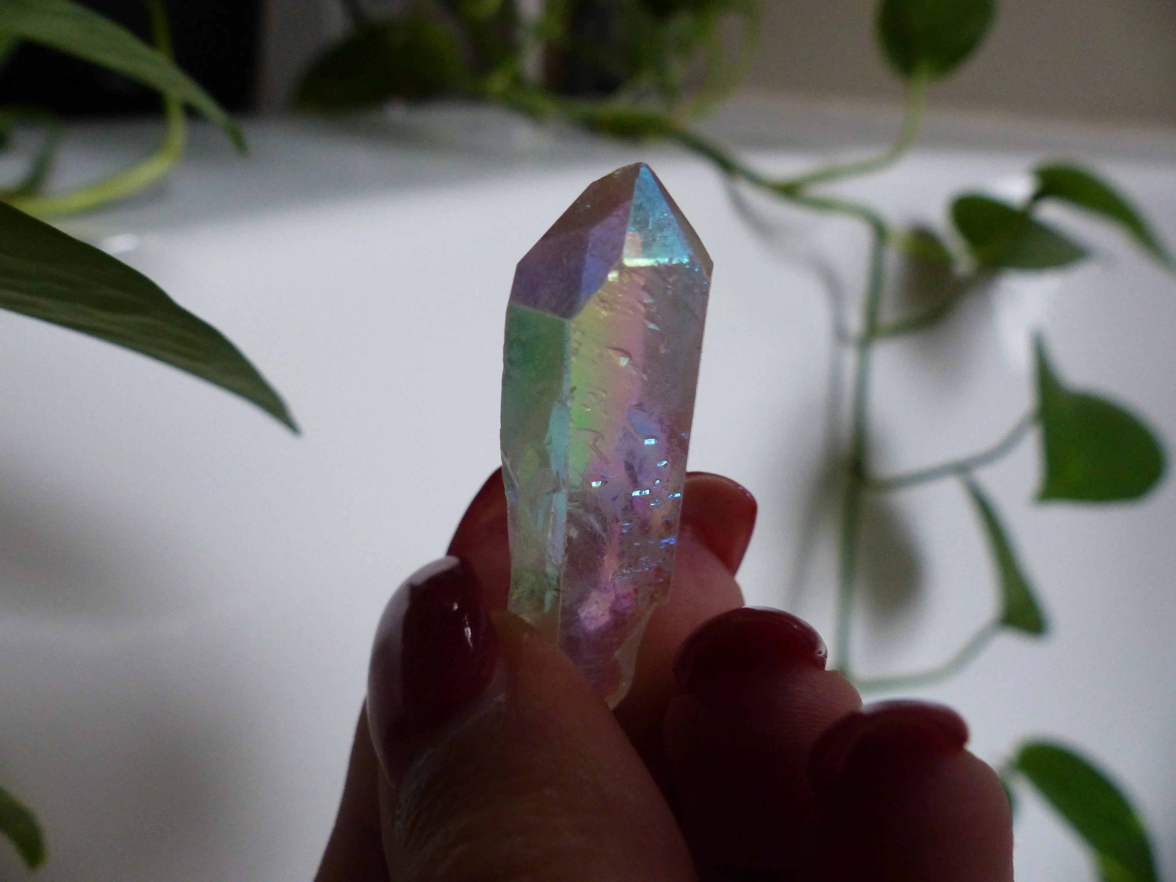 Opal Aura Quartz Point, Angel Aura Quartz Point (#8)