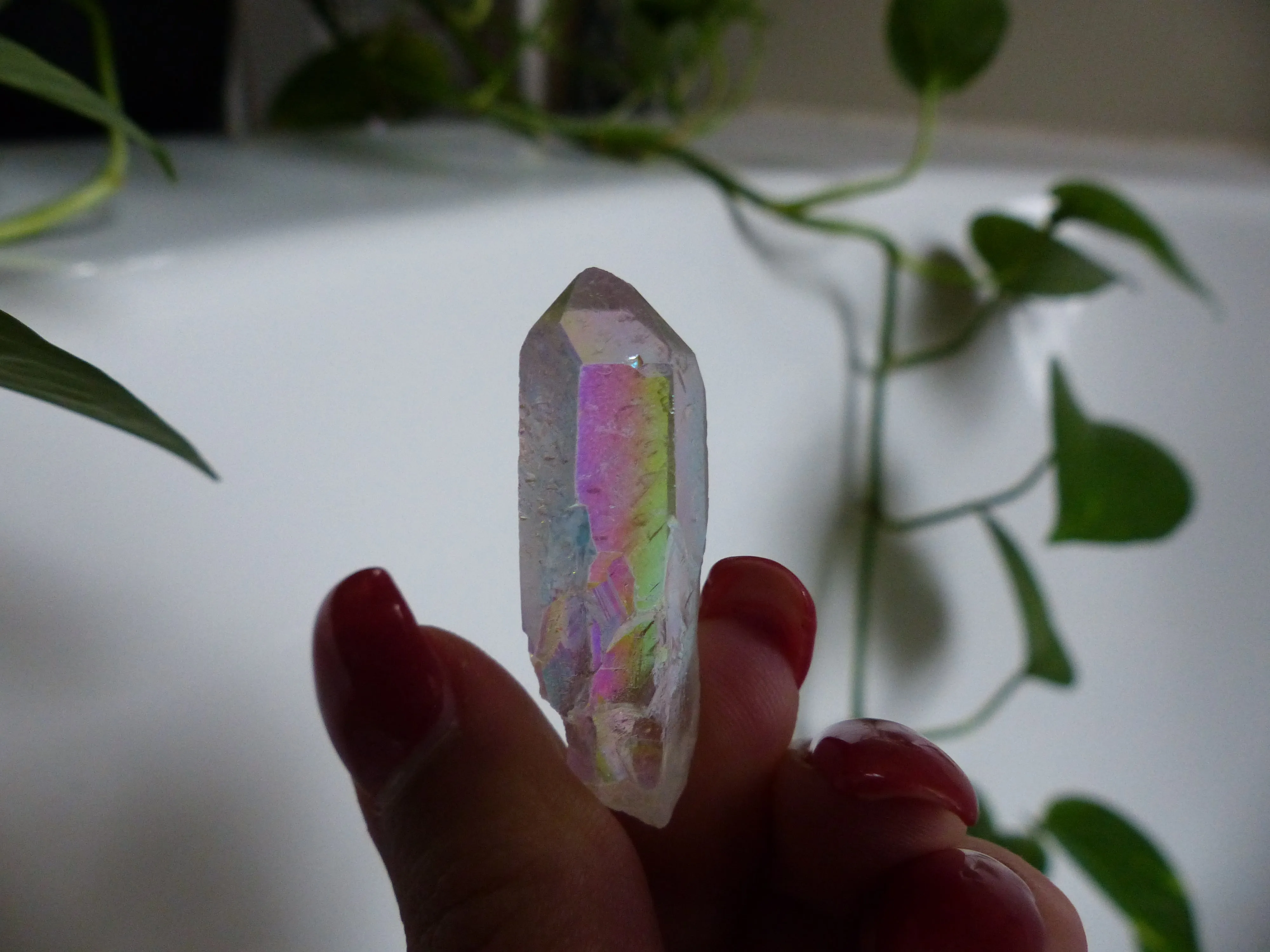 Opal Aura Quartz Point, Angel Aura Quartz Point (#8)