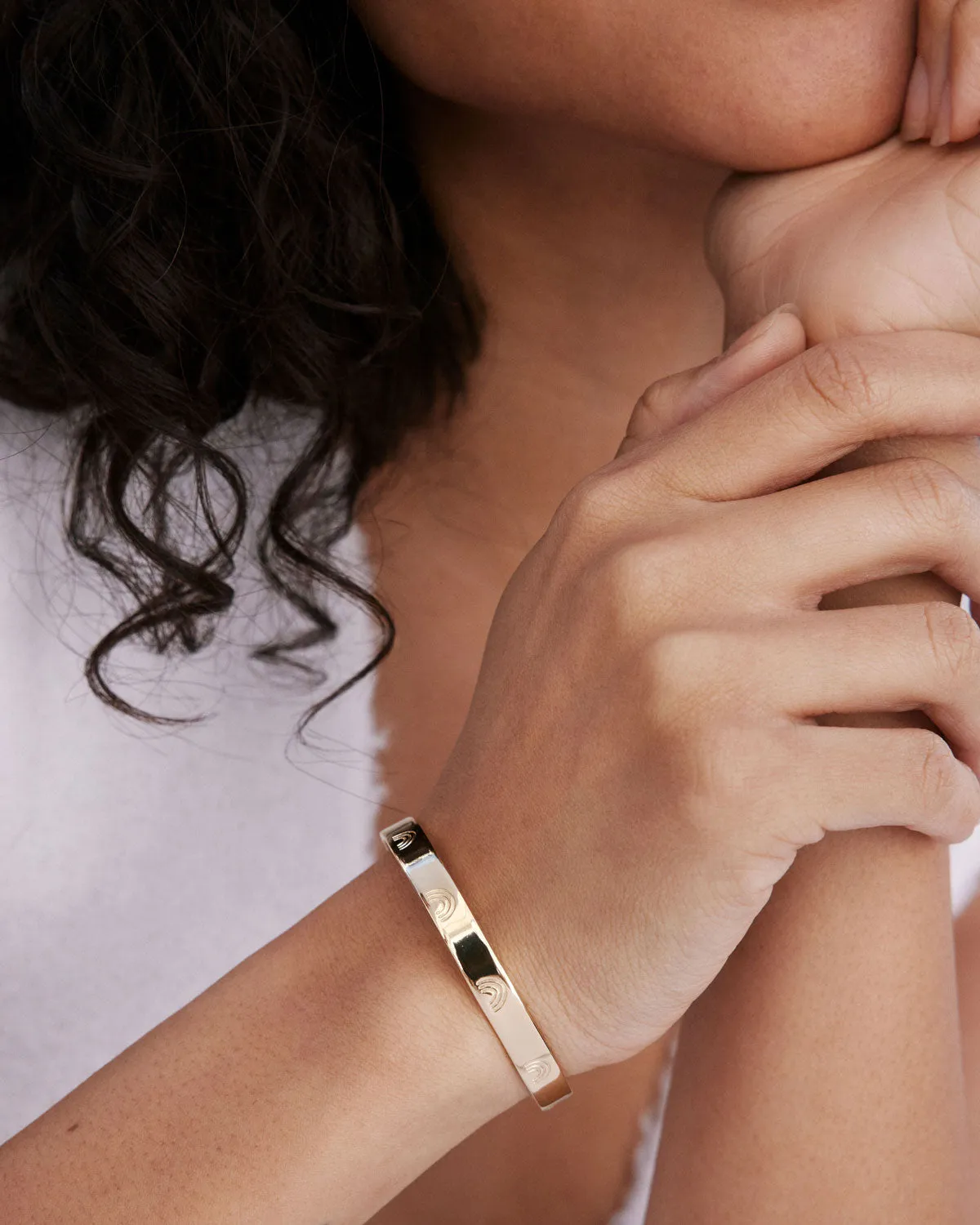 Overcome Engraved Cuff