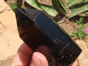 Polished Mixed Selection Of Smokey Quartz Crystals x 6 From Madagascar