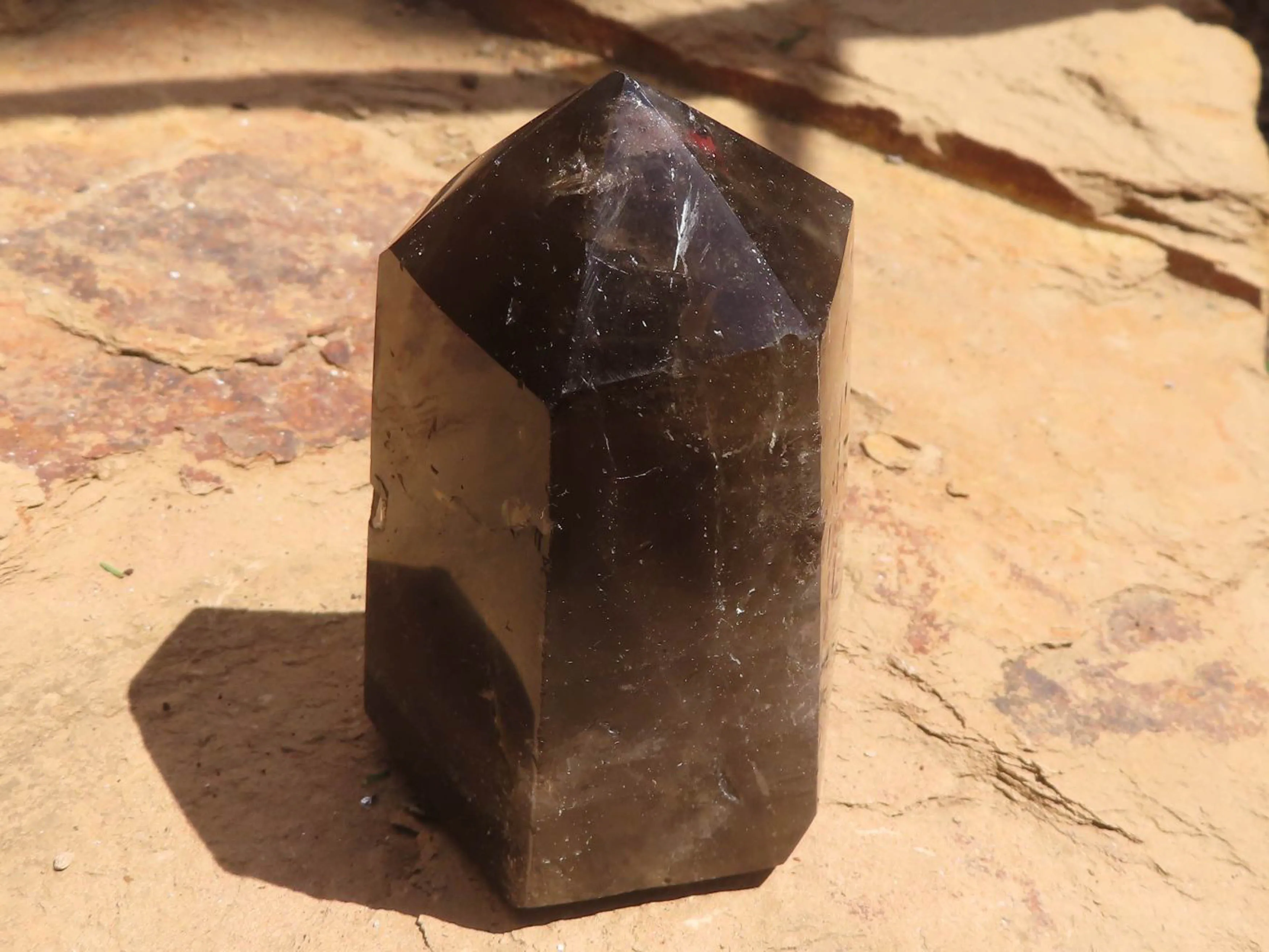 Polished Mixed Selection Of Smokey Quartz Crystals x 6 From Madagascar
