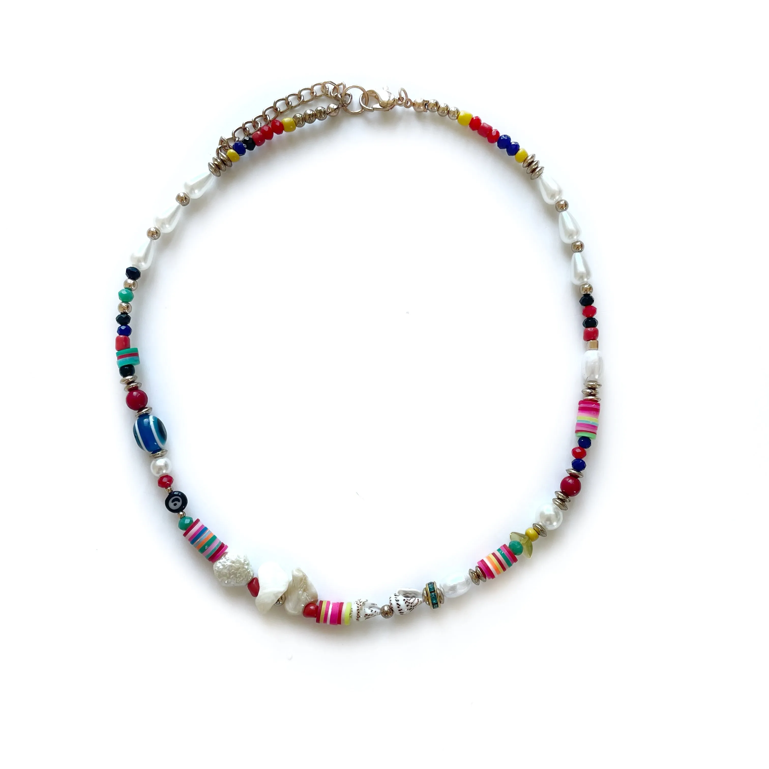 Rainbow Beaded Necklace