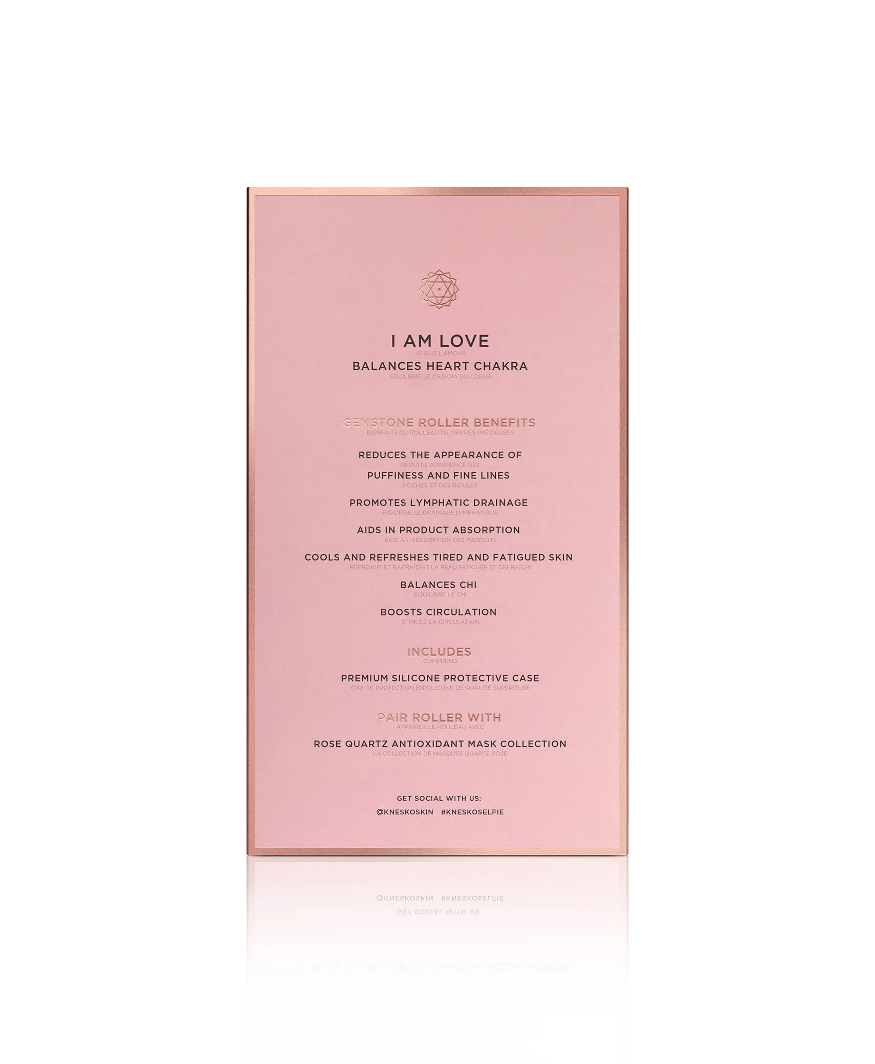 Rose Quartz Gemstone Roller