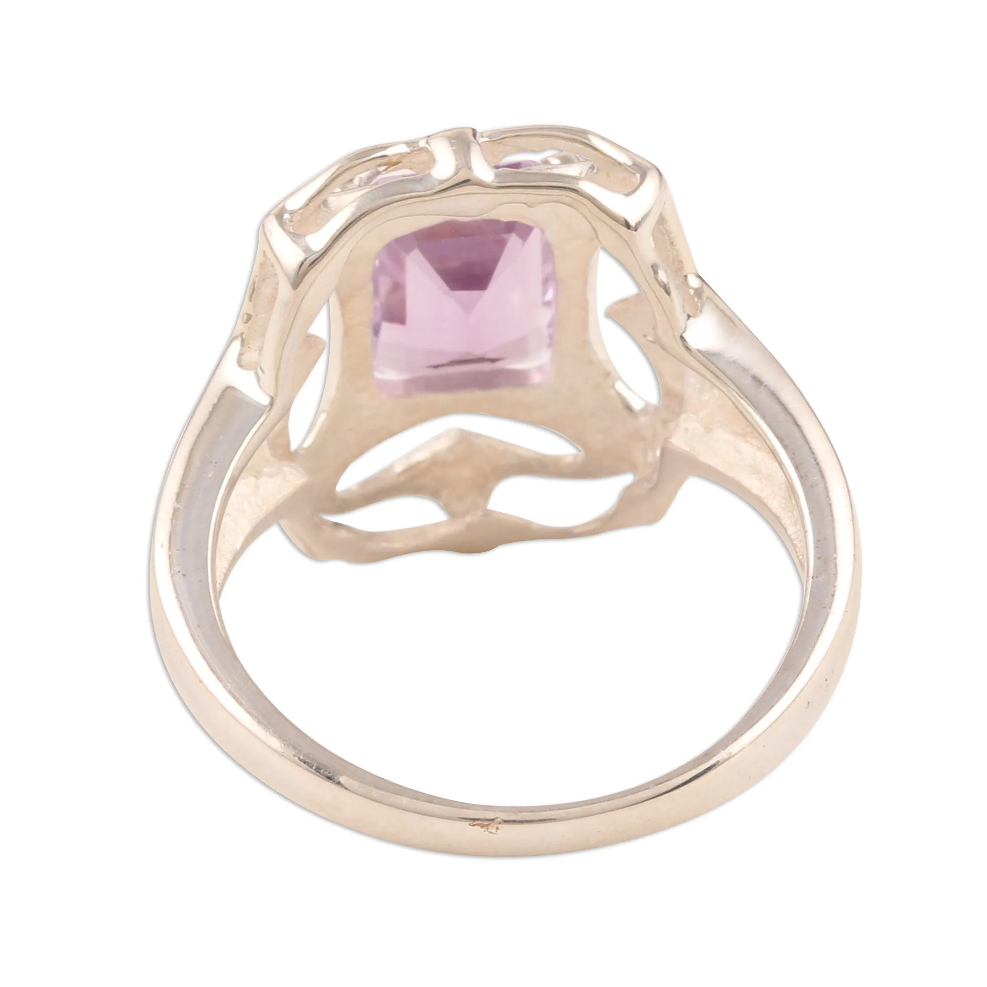 Silver and Amethyst Ring - Reverie | NOVICA