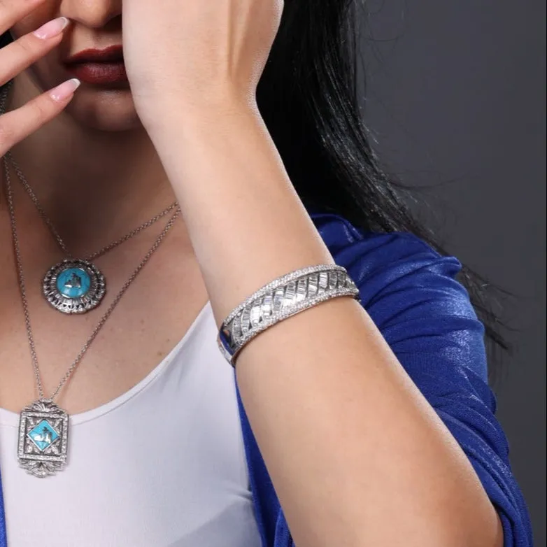 Silver Elegance Cuff Bracelet