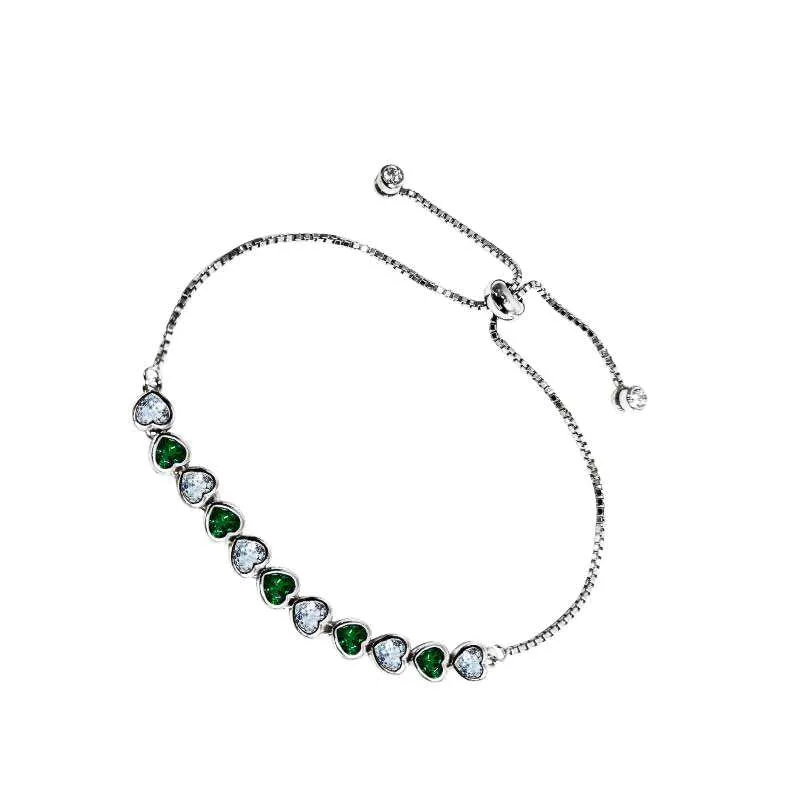 Silver Tiny Hearts Bracelet