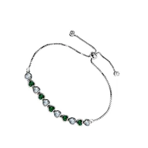 Silver Tiny Hearts Bracelet