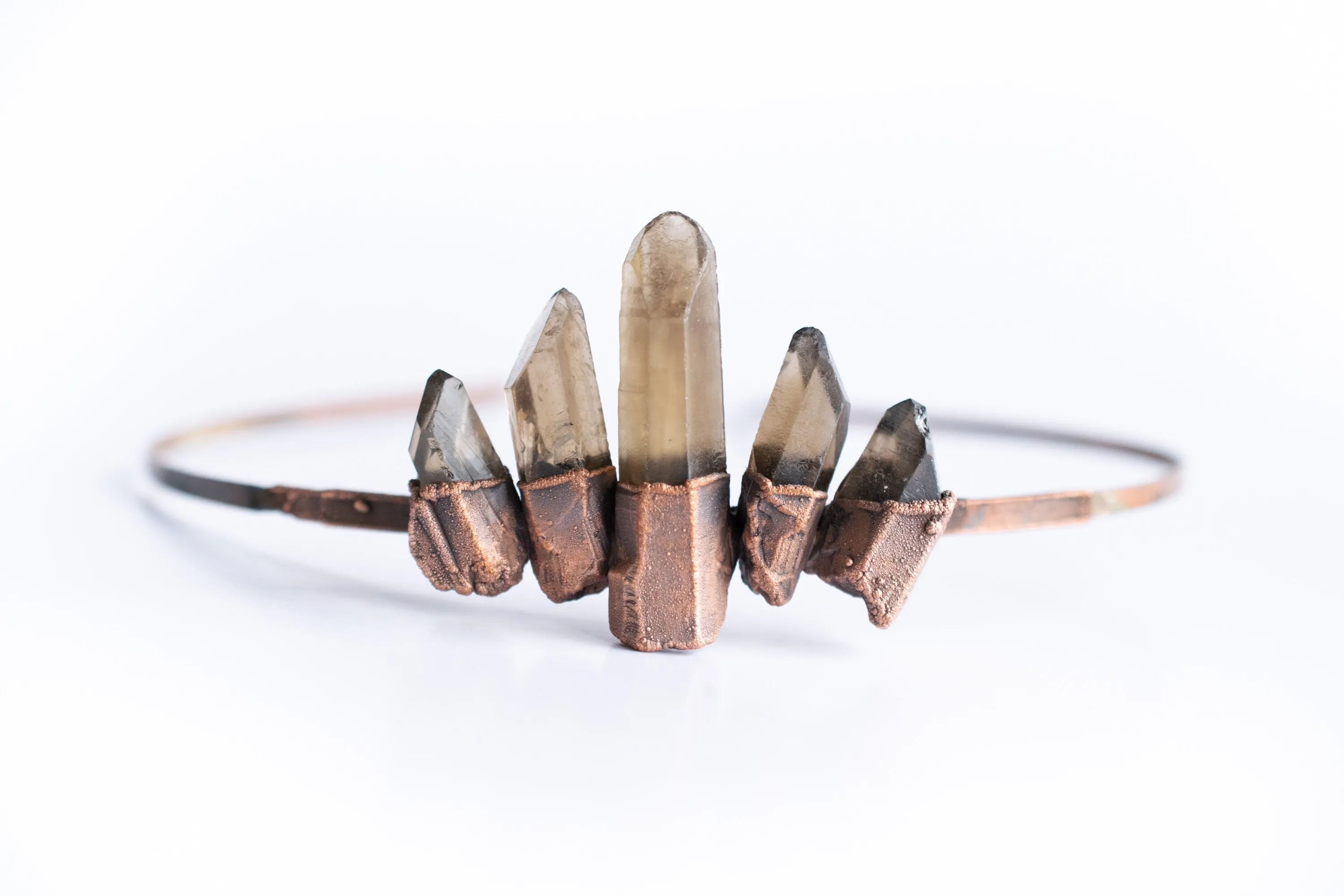 Smokey quartz crown | Raw smokey quartz crown