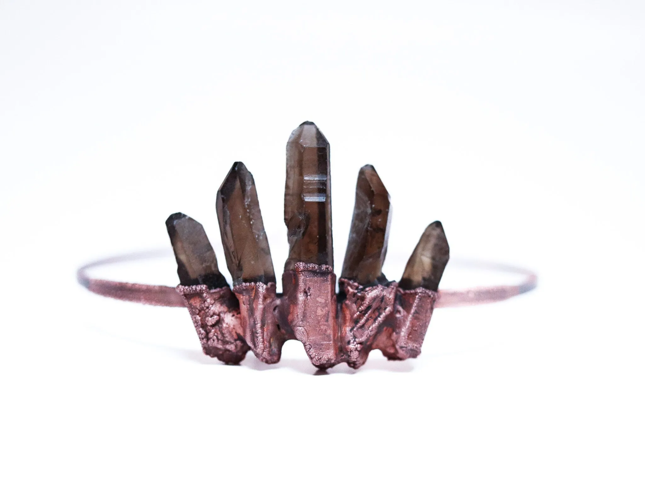 Smokey quartz crown | Raw smokey quartz crown