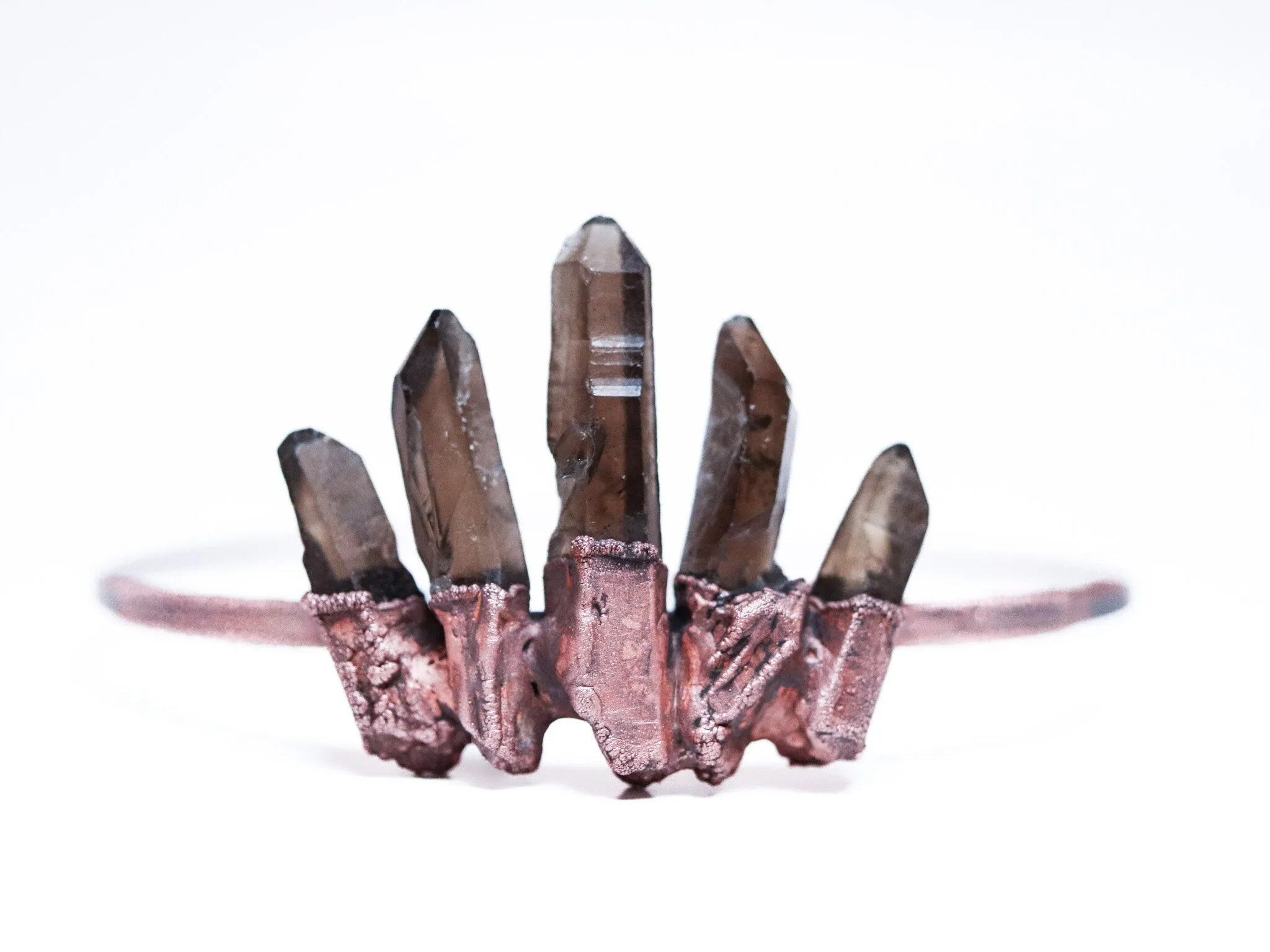 Smokey quartz crown | Raw smokey quartz crown