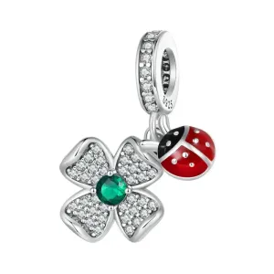 Sterling Silver Drop Flower Charm