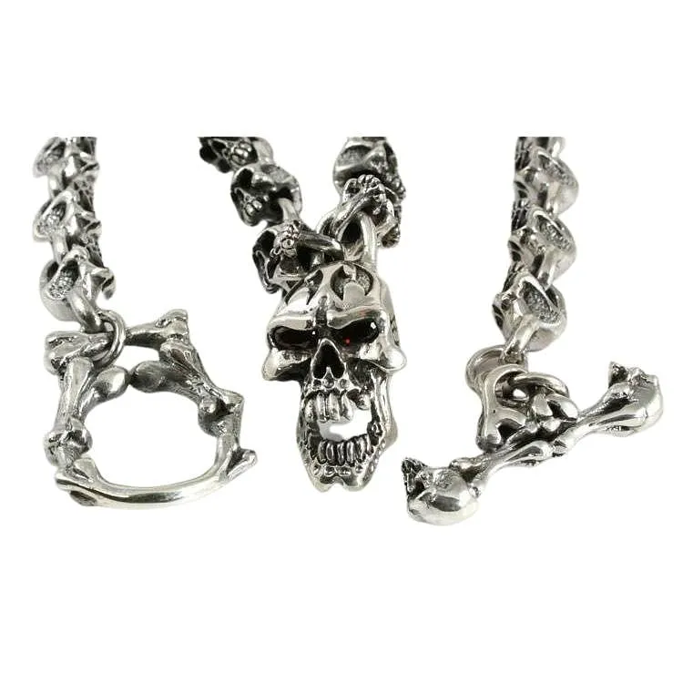 Sterling Silver Skull Necklace