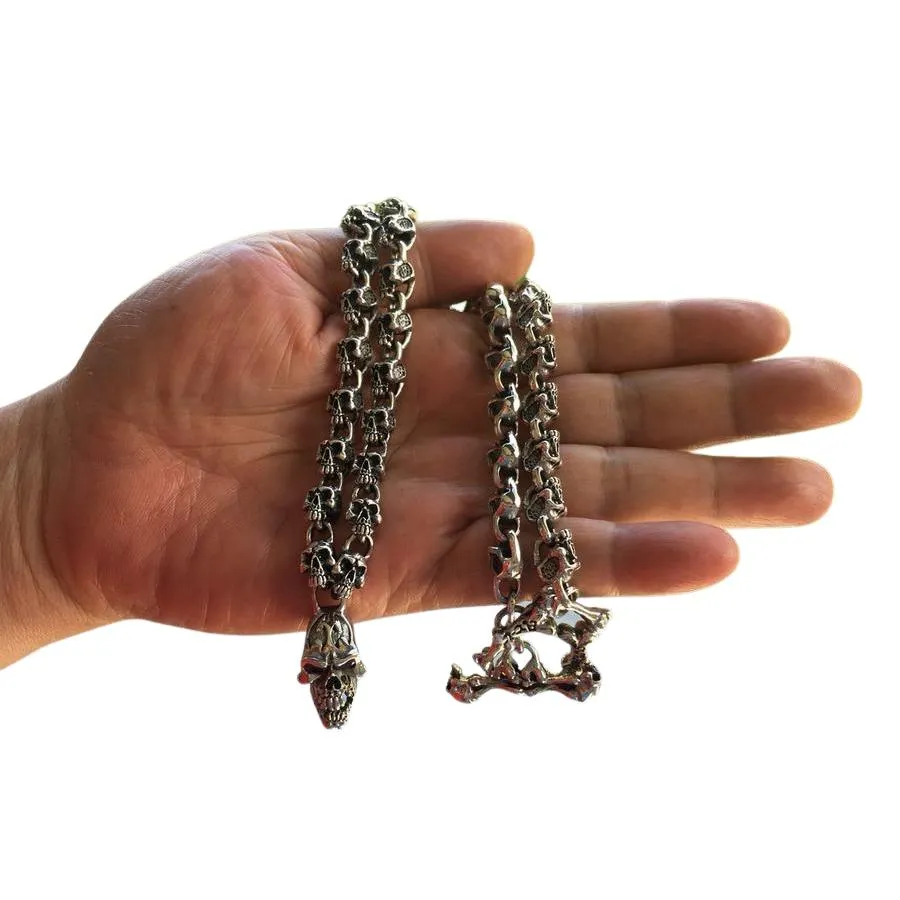 Sterling Silver Skull Necklace