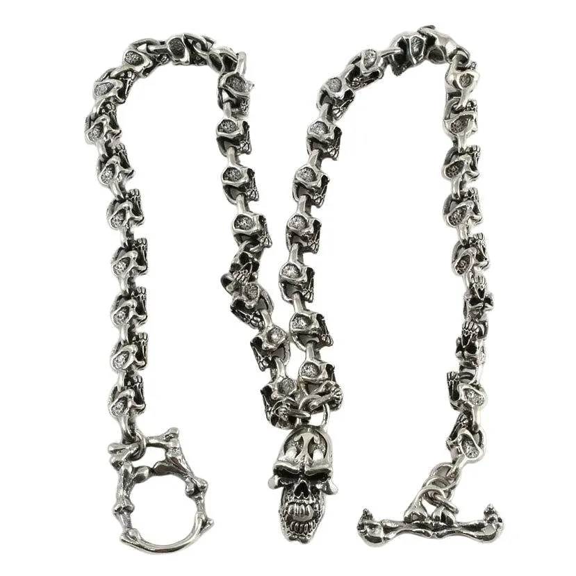 Sterling Silver Skull Necklace