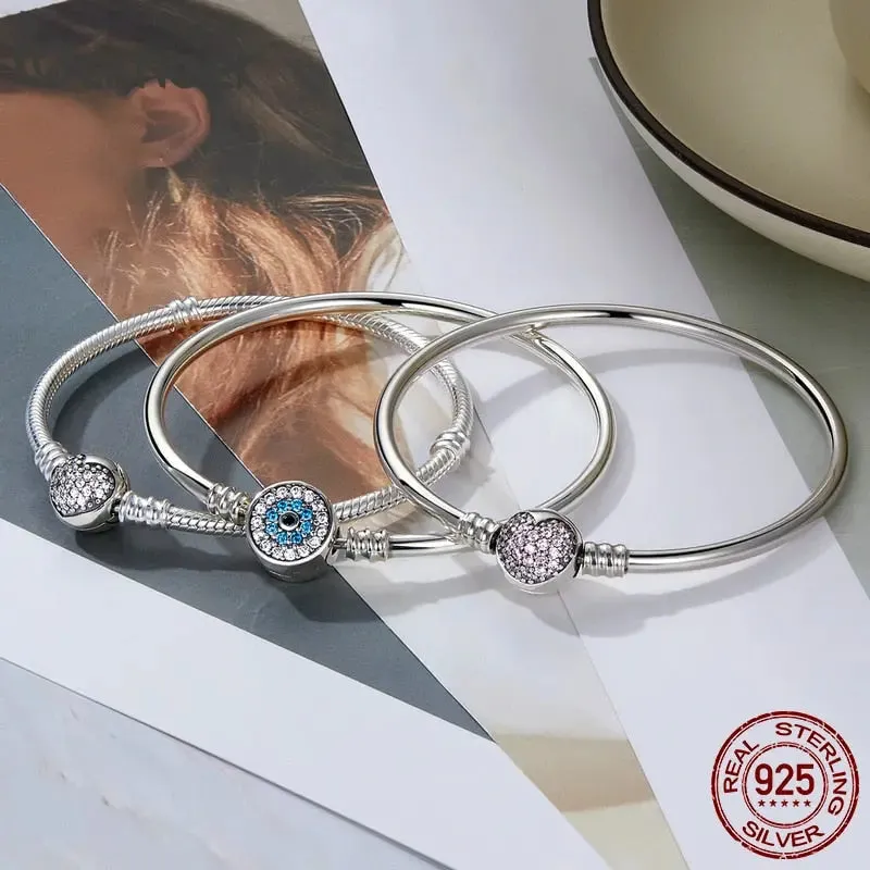 Sterling Silver Snake Bangle