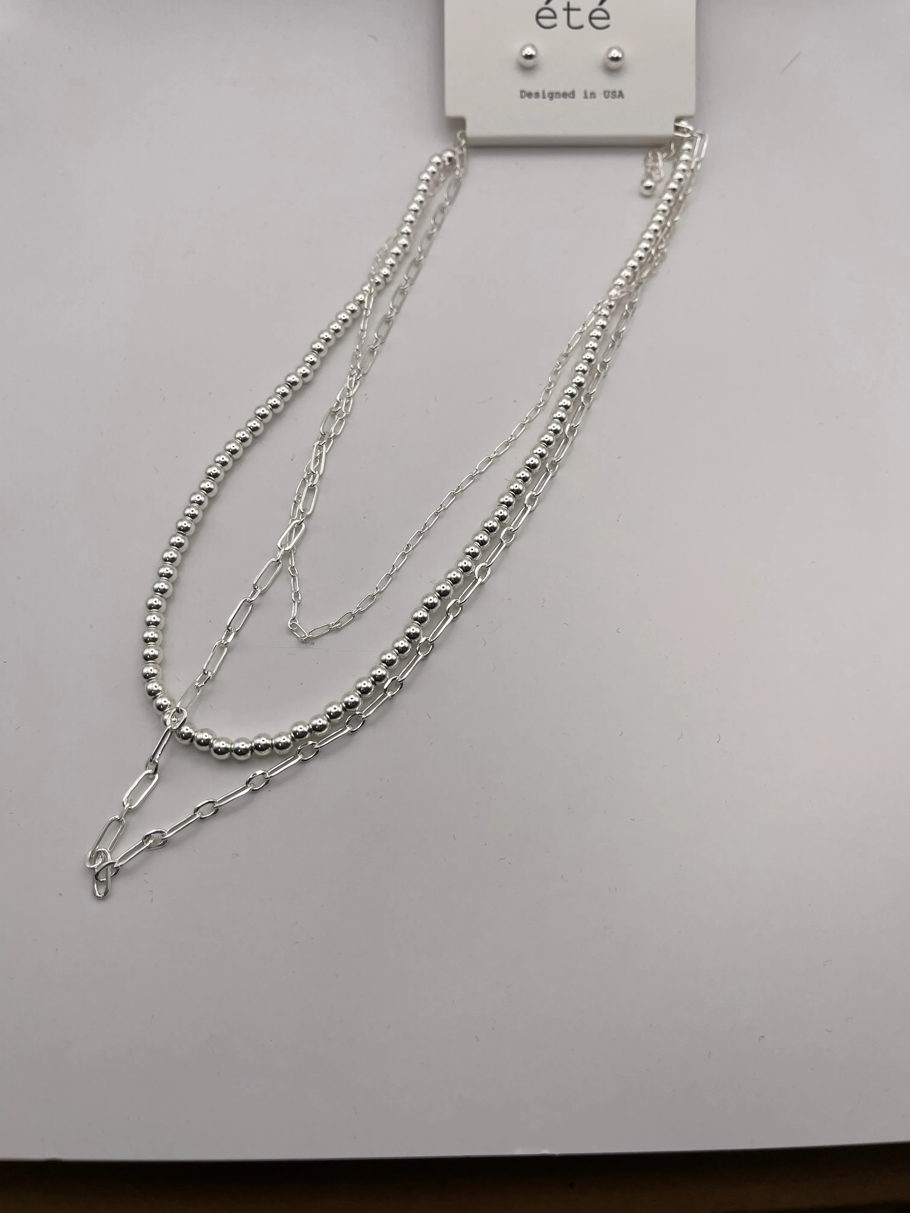 Tri Layered Beaded Chains