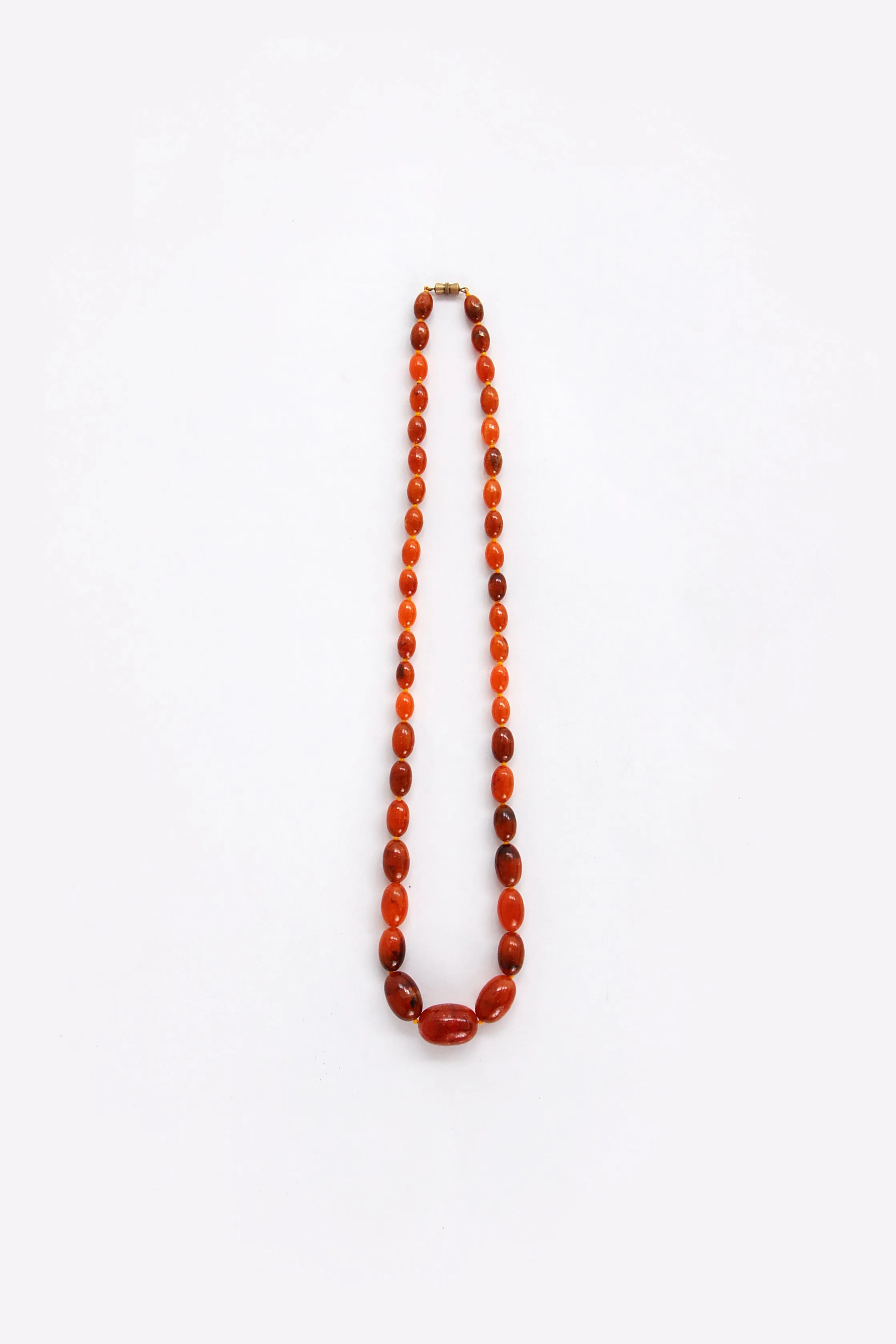 Vintage Amber Necklace - Unique Patina, 1960