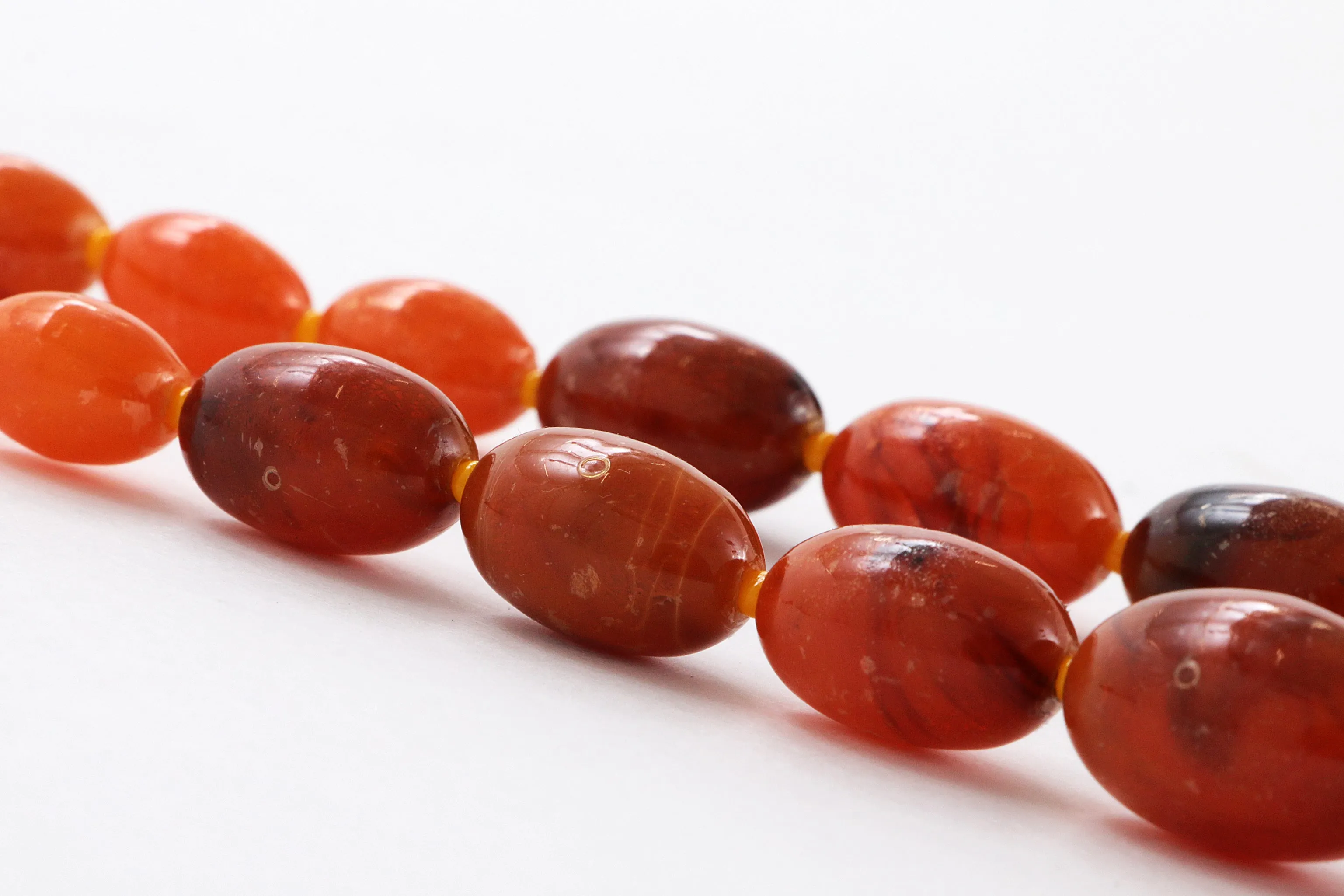 Vintage Amber Necklace - Unique Patina, 1960