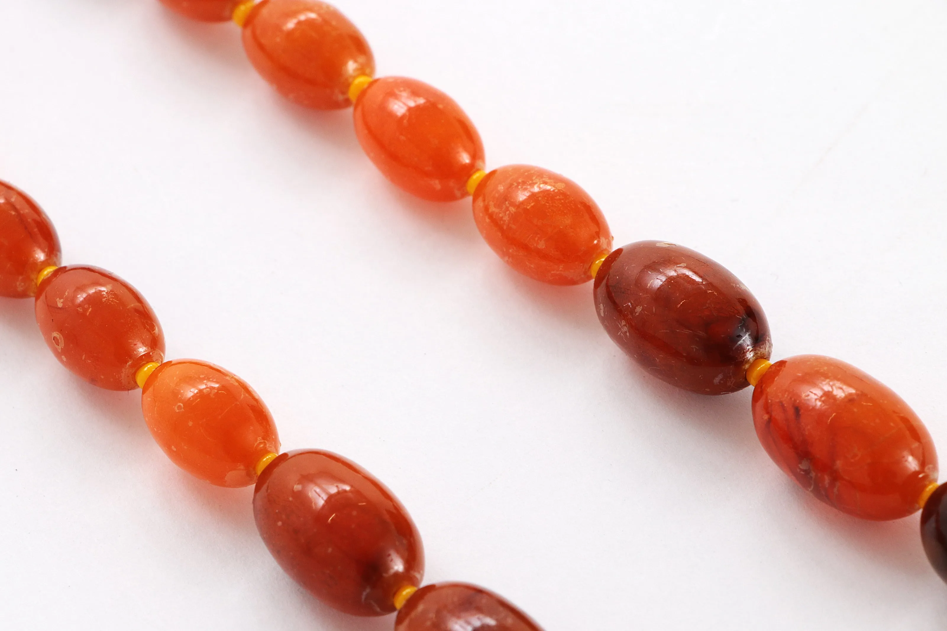 Vintage Amber Necklace - Unique Patina, 1960