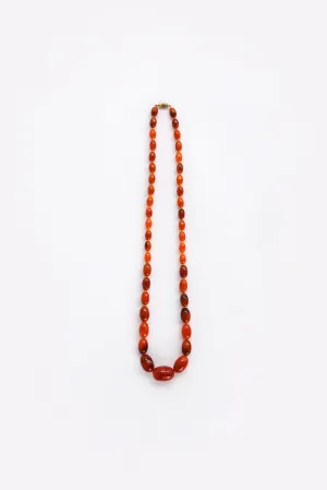 Vintage Amber Necklace - Unique Patina, 1960