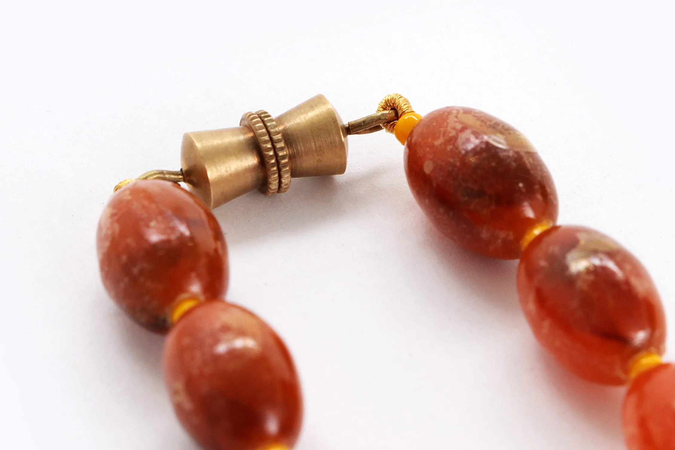 Vintage Amber Necklace - Unique Patina, 1960