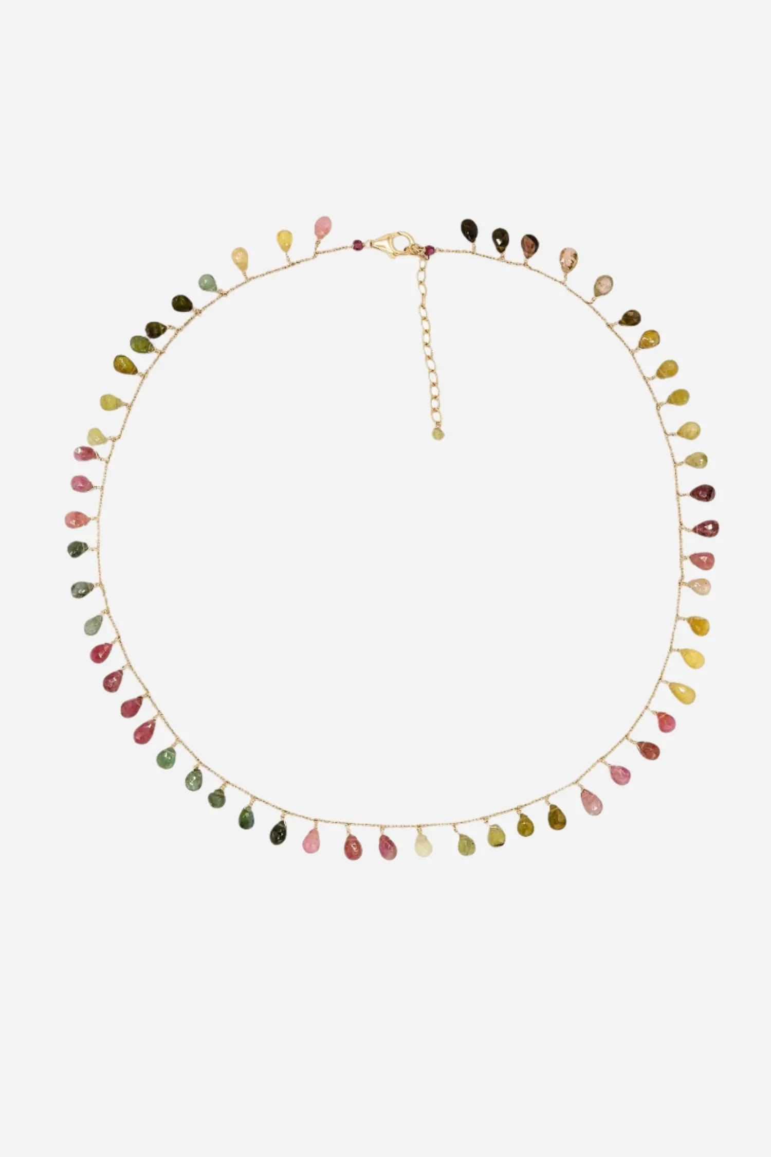 Watermelon Fall Tourmaline Necklace
