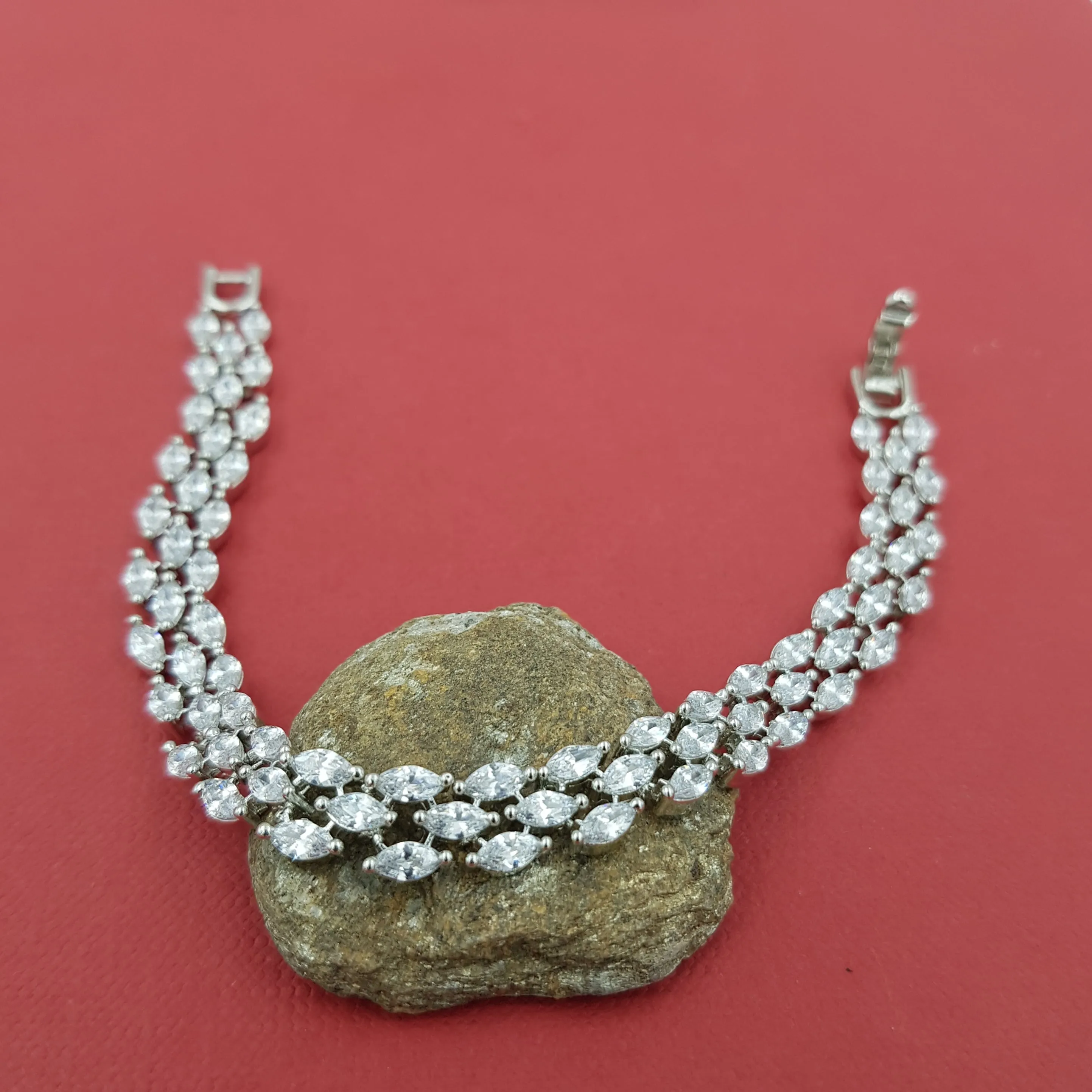Zircon/AD Bracelet 8627-08